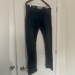 Jacob Cohën Men’s Luxury Jeans, Size 36, Premium Edition, Deep Indigo Blue, Red